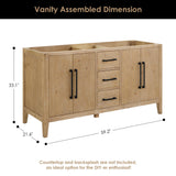 Laurel 36"/48"/60"/72" single/double vanity cabinet without top