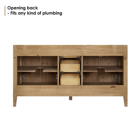 Laurel 36"/48"/60"/72" single/double vanity cabinet without top