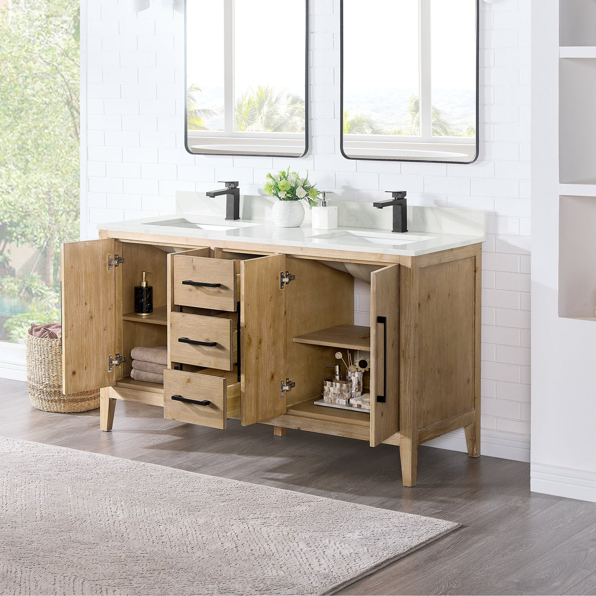 Laurel 36"/48"/60"/72" single/double vanity cabinet without top