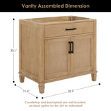 Solana 36"/48"/60"/72" single/double vanity without top