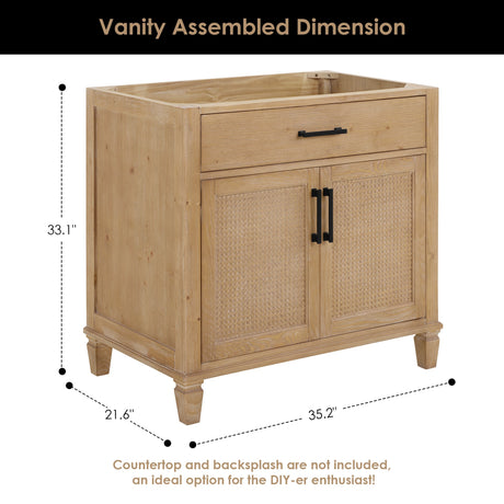 Solana 36"/48"/60"/72" single/double vanity without top