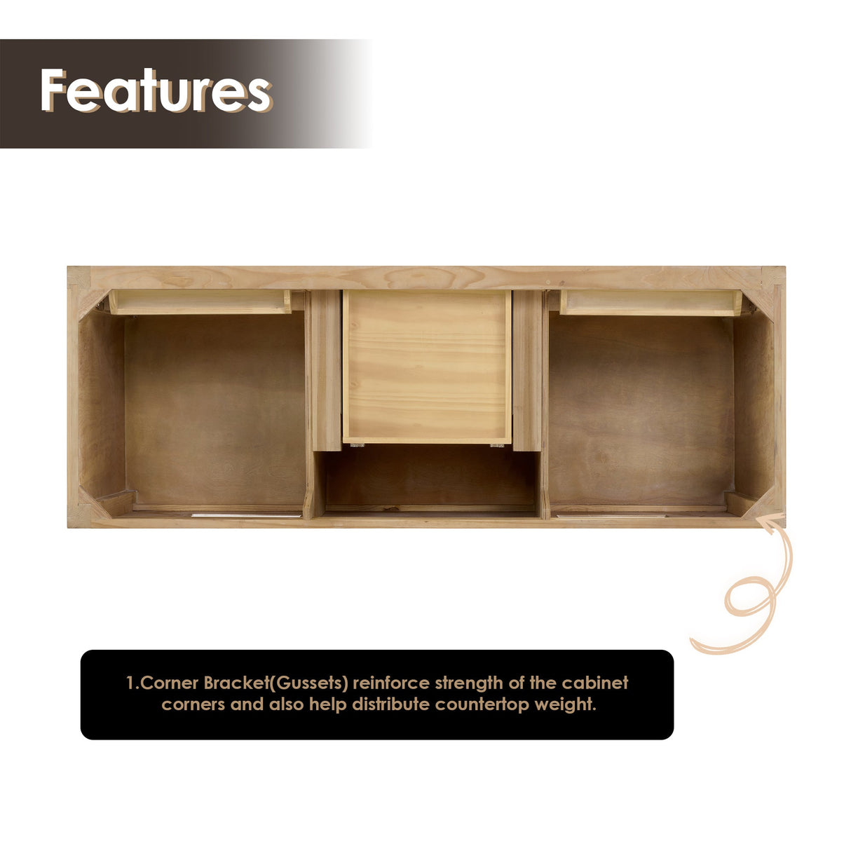 Solana 36"/48"/60"/72" single/double vanity without top