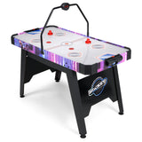 56 Inch Air Hockey Table with LED Digital Scoreboard and Powerful 12V Motor-White