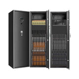 Heavy-Duty 57-Inch Anti-Theft Fireproof Biometric Gun Rifle Pistol Safe For Home, 11-12 Guns