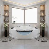 Nuvia Celestia 59-Inch 2-Person Luxury Corner Whirlpool Jetted Bathtub (SAK97310)