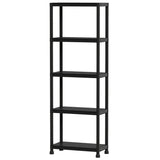 4-Tier Heavy-Duty Plastic Storage Shelves Freestanding Garage Shelving Unit