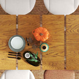 5-in-1 Complete Dining Room Set: Extendable Table 4 Chairs Electric Fireplace Media Console & Bamboo Sideboard