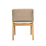 7-Piece Outdoor Dining Set, Acacia Wood Table & 6 Rope Chairs