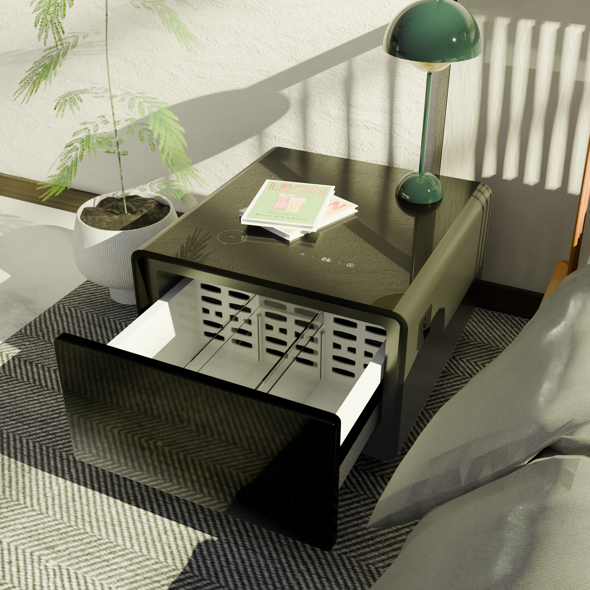 Livtab LT60 Smart Nightstand with Fridge