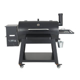 62-Inch Heavy-Duty Portable Wood Pellet BBQ Grill With Cart