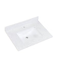 Salerno Single Sink Bathroom Vanity Countertop in Aosta White