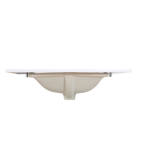 Viterbo Single Sink Bathroom Vanity Countertop in Snow White