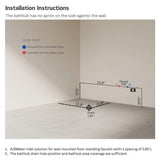 Nuvia Veloria 67-Inch 7-Jets Hydrotherapy Whirlpool Bathtub With Glass Panel (SAK25480)
