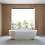 Nuvia Cascade 67-Inch Whirlpool Air Bath Soaking Tub With Adjustable Air Blower [No Faucet] (SAK68427)