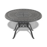 Alora 7-Piece Cast Aluminum Patio Furniture Set With Black Frame And Off-White Cushions (SAK12948)