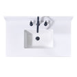 Andalo Stone effects Single Sink Vanity Top in Snow White with White Sink