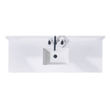 Andalo Stone effects Single Sink Vanity Top in Snow White with White Sink