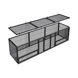 83-Inch Heavy-Duty Outdoor Metal Chicken Coop (SAK24679)