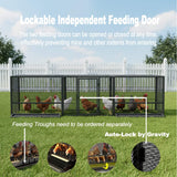 83-Inch Heavy-Duty Outdoor Metal Chicken Coop (SAK24679)