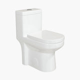 Plumber-Recommended HOROW HWMT 8733 Dual Flush One-Piece Toilet with UF Seat