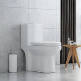 Plumber-Recommended HOROW HWMT 8733 Dual Flush One-Piece Toilet with UF Seat