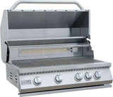 KoKoMo 7' Outdoor Kitchen Island with Grill – Built-In 32” Grill + Fridge