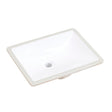Pireas 20" Rectangular Undermount Vanity Ceramic Sink