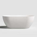 59" Freestanding Bathtub, Oval Shaped Stone Resin Freestanding Tubs