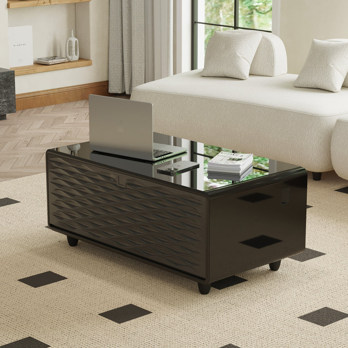 Livtab LT90 FreezerX Smart Coffee Table with Fridge and Freezer