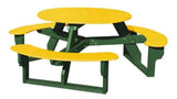 Open Round Table for Versatile and Customizable Outdoor Round Table Seating
