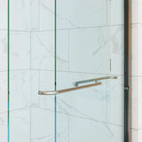 HOROW 60 Inch Glass Shower Door Sliding Chrome Shower Door Model BE6076-CH
