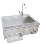 KoKoMo 30" Built-In Cocktail Station With Sink Bottle Opener and Ice Chest