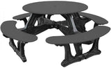 Cantina Round Table Outdoor Seating - Durable Outdoor Seating for 8