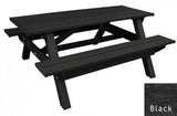 Deluxe Picnic Table – 6′ Durable Recycled Plastic Outdoor Seating