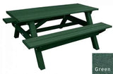 Deluxe Picnic Table – 6′ Durable Recycled Plastic Outdoor Seating