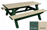 Deluxe Picnic Table – 6′ Durable Recycled Plastic Outdoor Seating