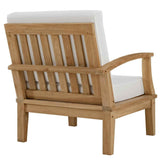 Patio Teak Sectional Set - Patio Elegance Marina 8-Piece Outdoor Teak Sectional Set by Modway