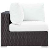 Patio Elegance Outdoor Sectional Set - 10-Piece Convene Lounge Set by Modway
