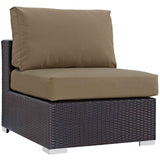Patio Elegance Outdoor Sectional Set - 10-Piece Convene Lounge Set by Modway