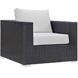 Patio Elegance Outdoor Sectional Set - 10-Piece Convene Lounge Set by Modway