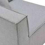 Patio Elegance Sectional Sofa - Saybrook 8-Piece Outdoor Upholstered Sofa by Modway