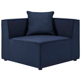 Patio Elegance Sectional Sofa - Saybrook 8-Piece Outdoor Upholstered Sofa by Modway