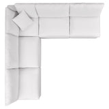 Patio Elegance Outdoor Sectional Sofa Set by Modway – Stylish 5-Piece Furniture for Patios