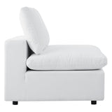 Commix Outdoor Sectional Sofa 5 Piece Sunbrella® White Collection at Patio Elegance
