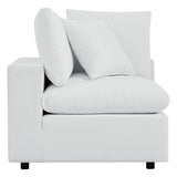 Commix Outdoor Sectional Sofa 5 Piece Sunbrella® White Collection at Patio Elegance