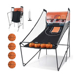 Foldable Basketball Arcade Game Kids Basketball Hoop Machine with 8 Exciting Playing Modes