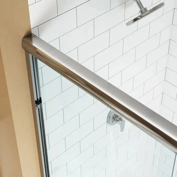 HOROW 59 Inch Glass Shower Door Sliding Chrome Shower Door Model BE5972-CH