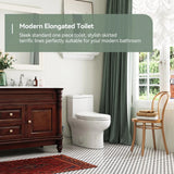 HOROW Dual Flush Toilet 12 Inch Rough In Toilet Model 76D