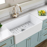 HOROW White Undermount Kitchen Sink 33 Inch Sink Model S3320W