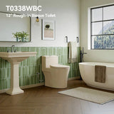 HOROW T0338WBC Biscuit Color One-Piece ADA Toilet